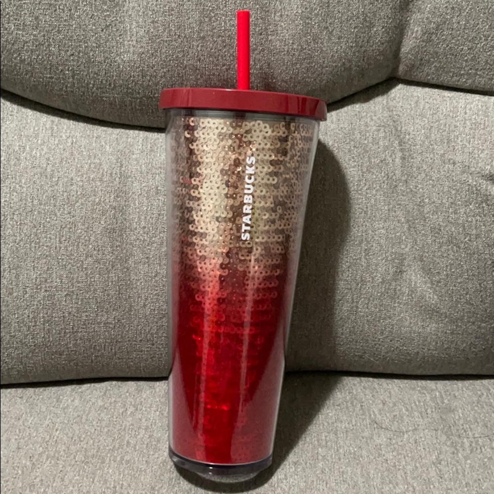 Starbucks Venti Sequin glitter cup NWT